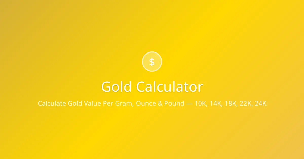 Screenshot 1 of Gold Calculator