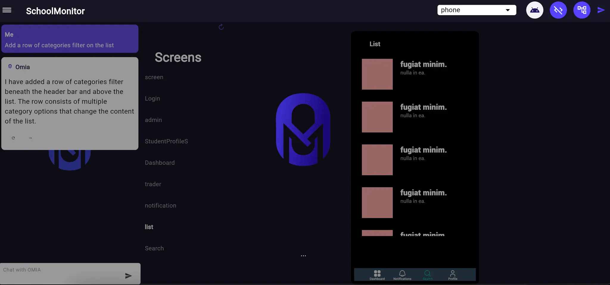 Screenshot 2 of Omia Studio