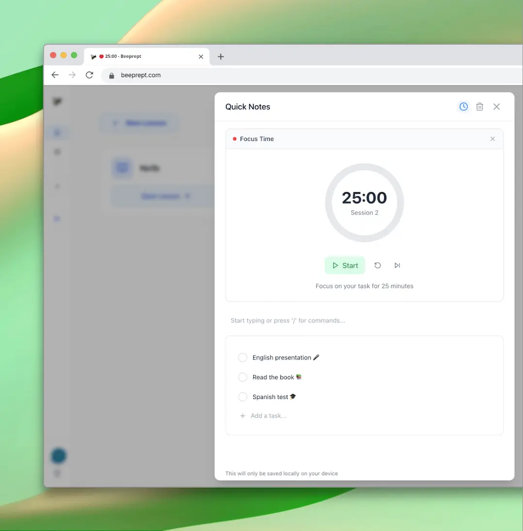 Screenshot 3 of Beeprept – AI Exam Prep Assistant