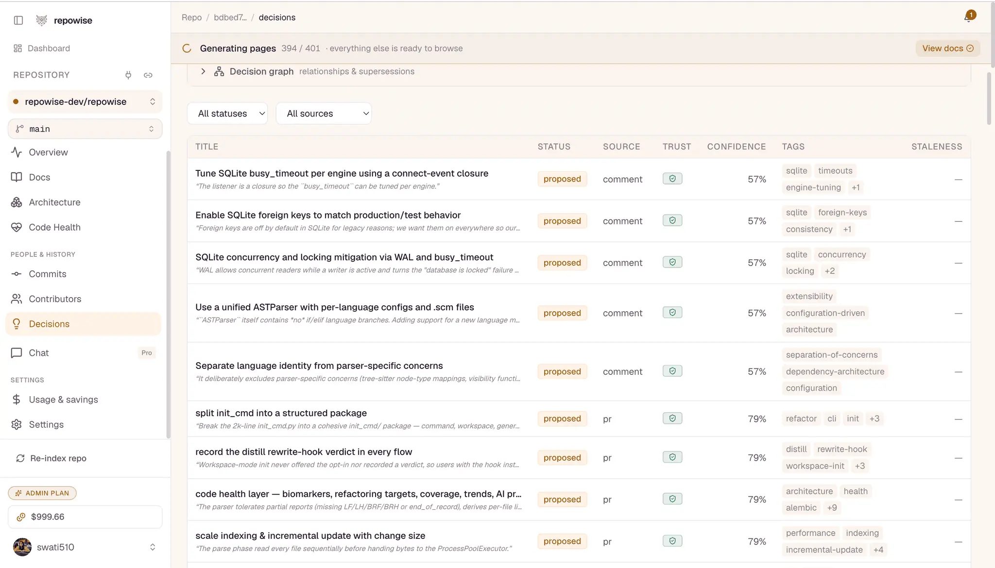 Screenshot 7 of Repowise