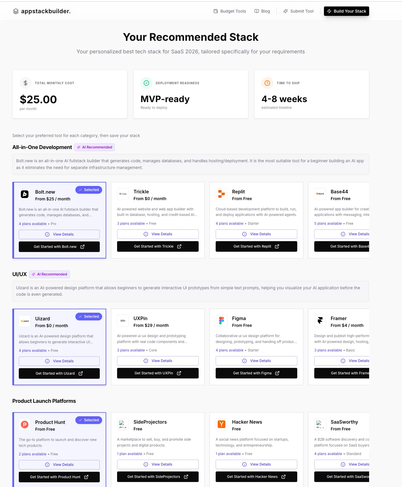 Screenshot 2 of AppStackBuilder