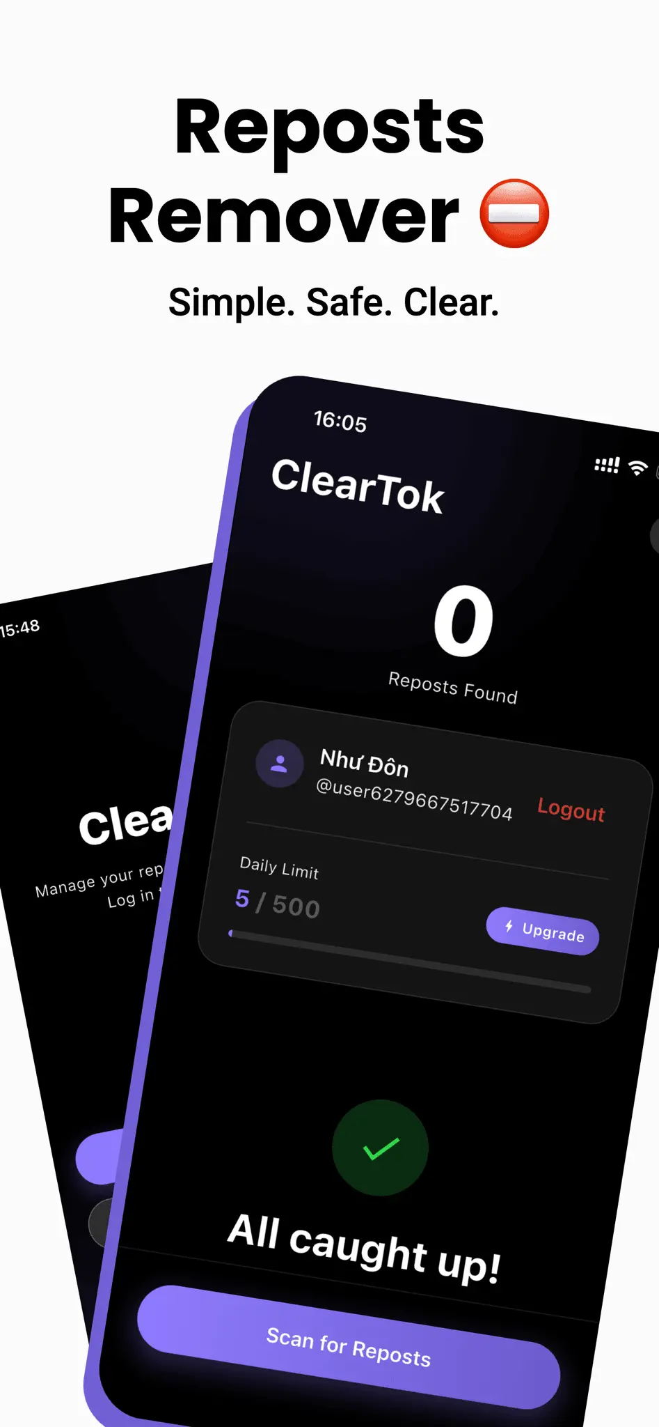 Screenshot 2 of ClearTok