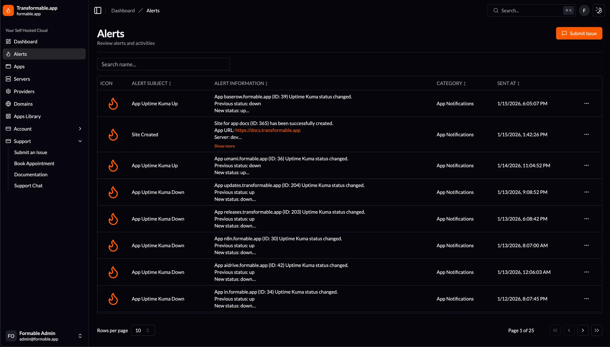Screenshot 1 of transformable.app