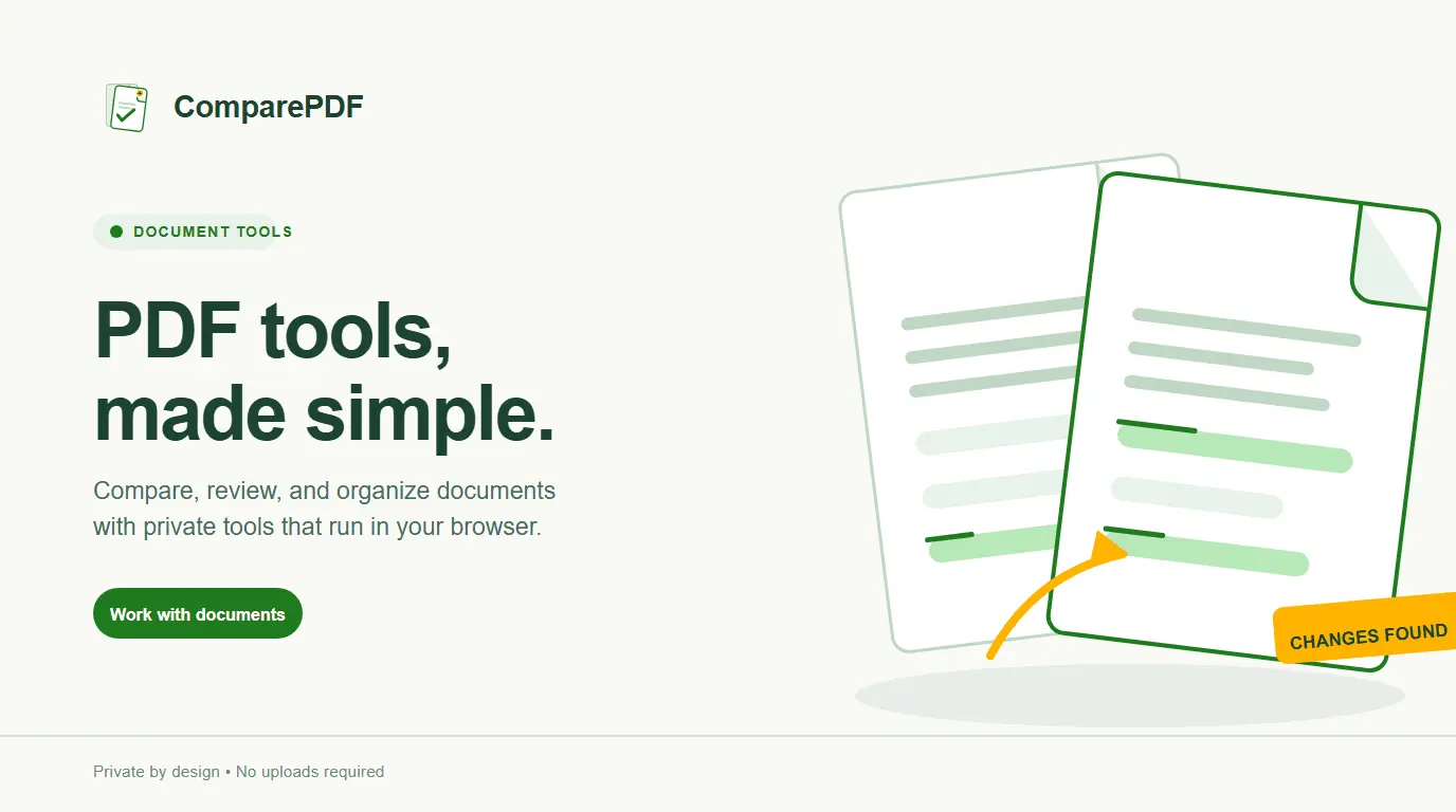 Screenshot 1 of ComparePDF