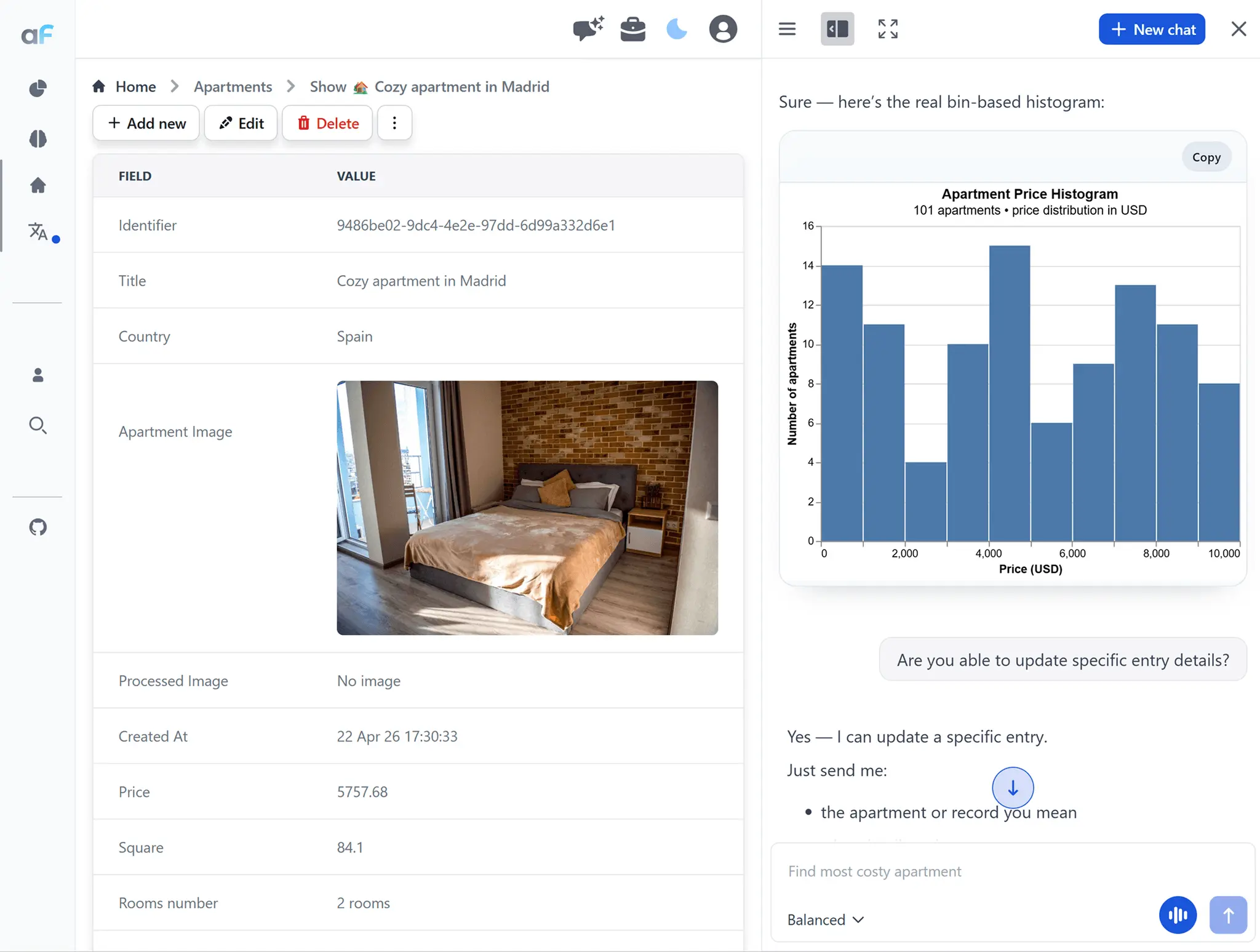 Screenshot 1 of AdminForth