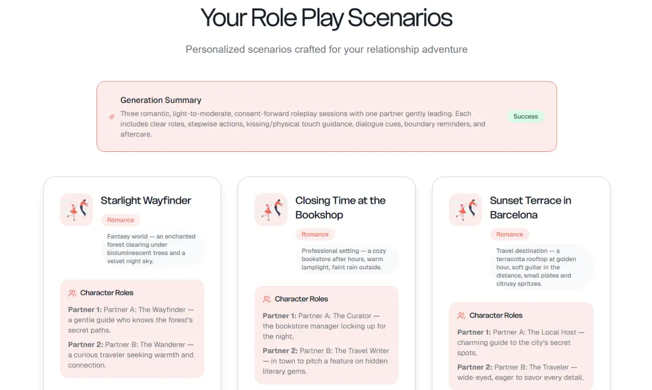 Screenshot 1 of Intimacy Planner