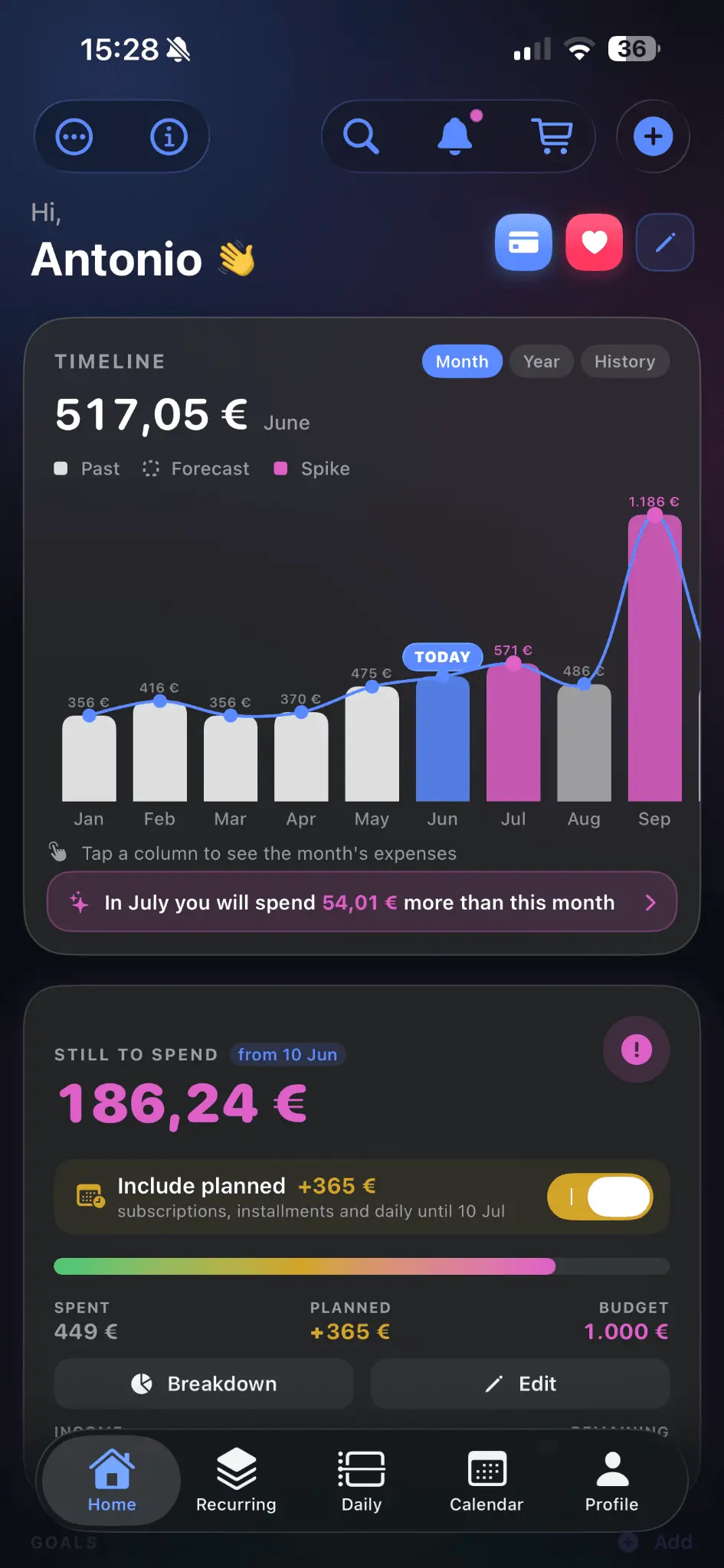 Screenshot 1 of ForeSpend
