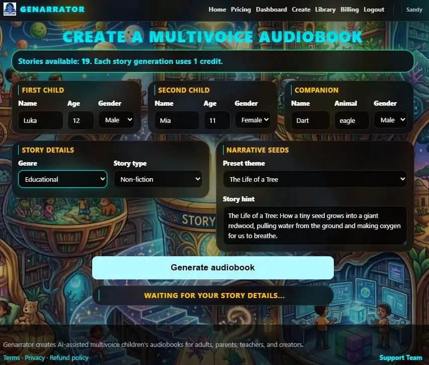 Screenshot 5 of Genarrator