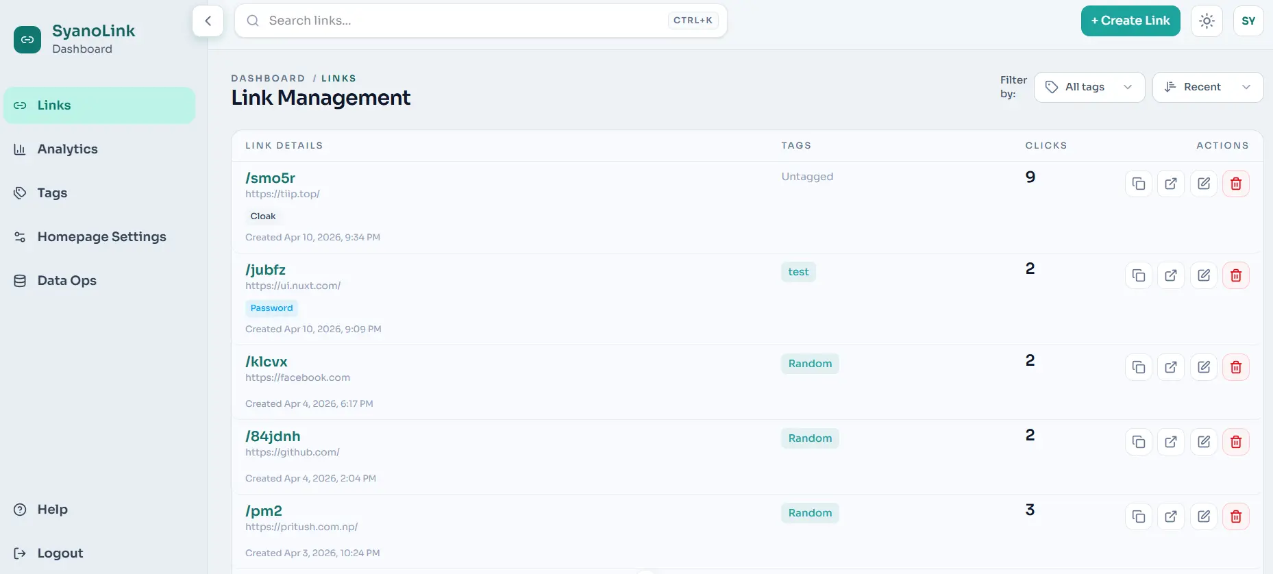 Screenshot 2 of Syano - URL Shortener