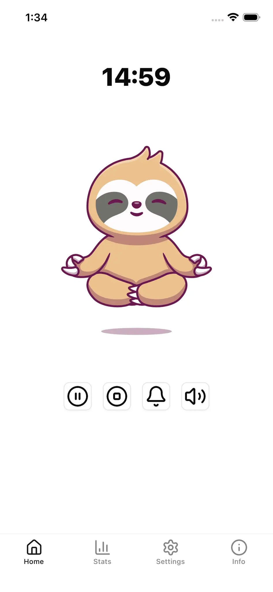 Screenshot 1 of Panda - Meditation Timer