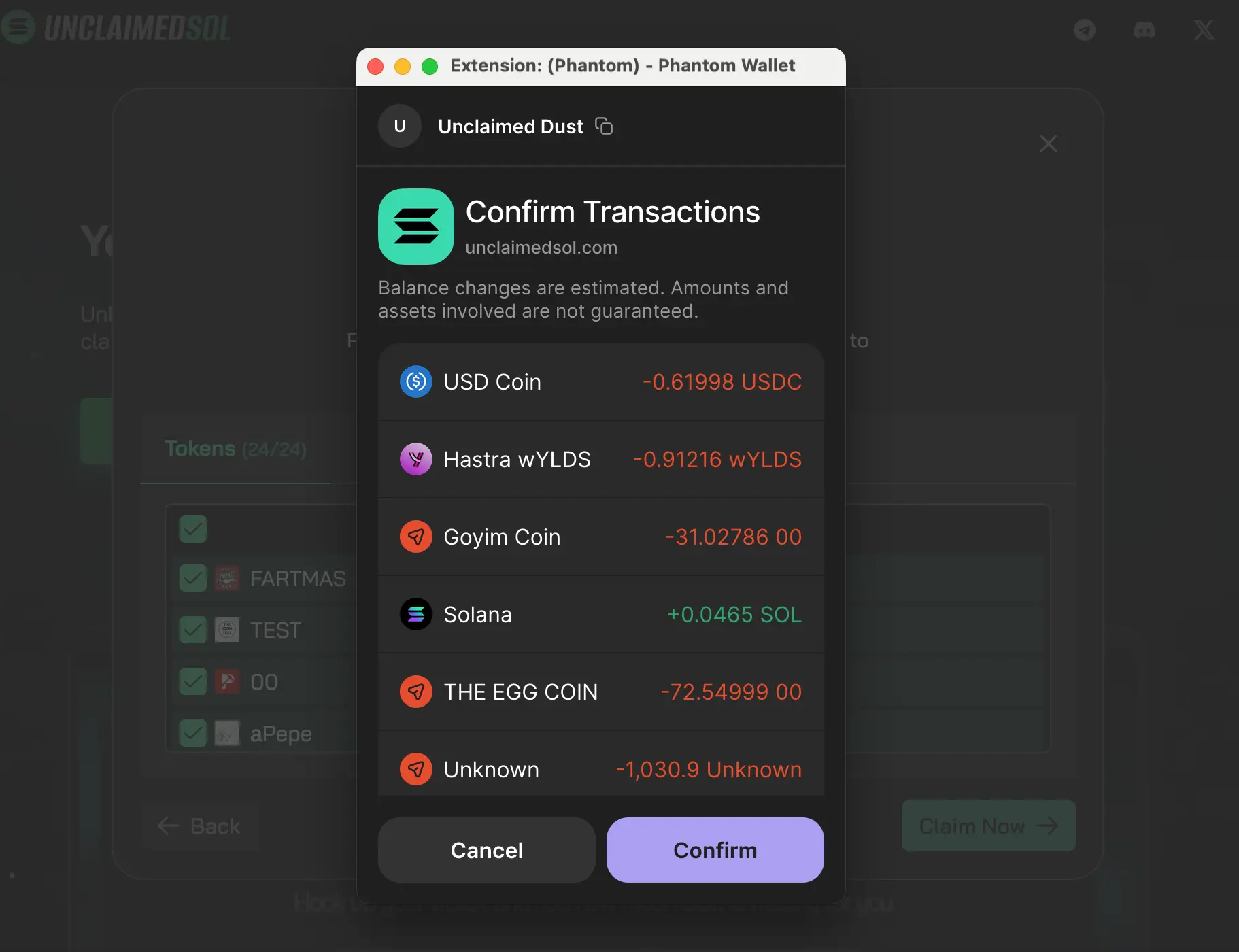 Screenshot 5 of Unclaimed SOL