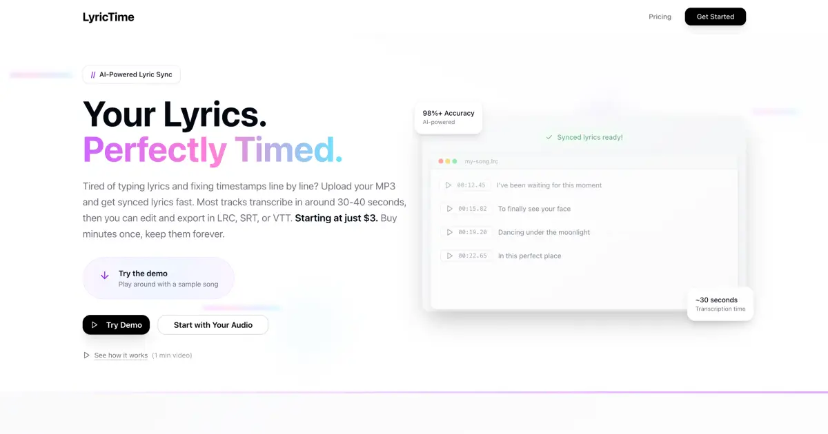Screenshot 1 of LyricTime