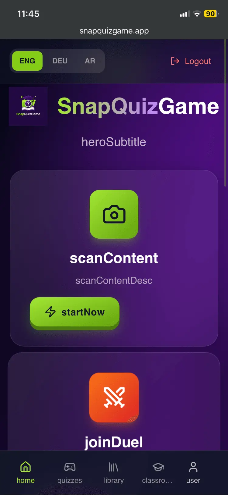 Screenshot 9 of SnapQuizGame