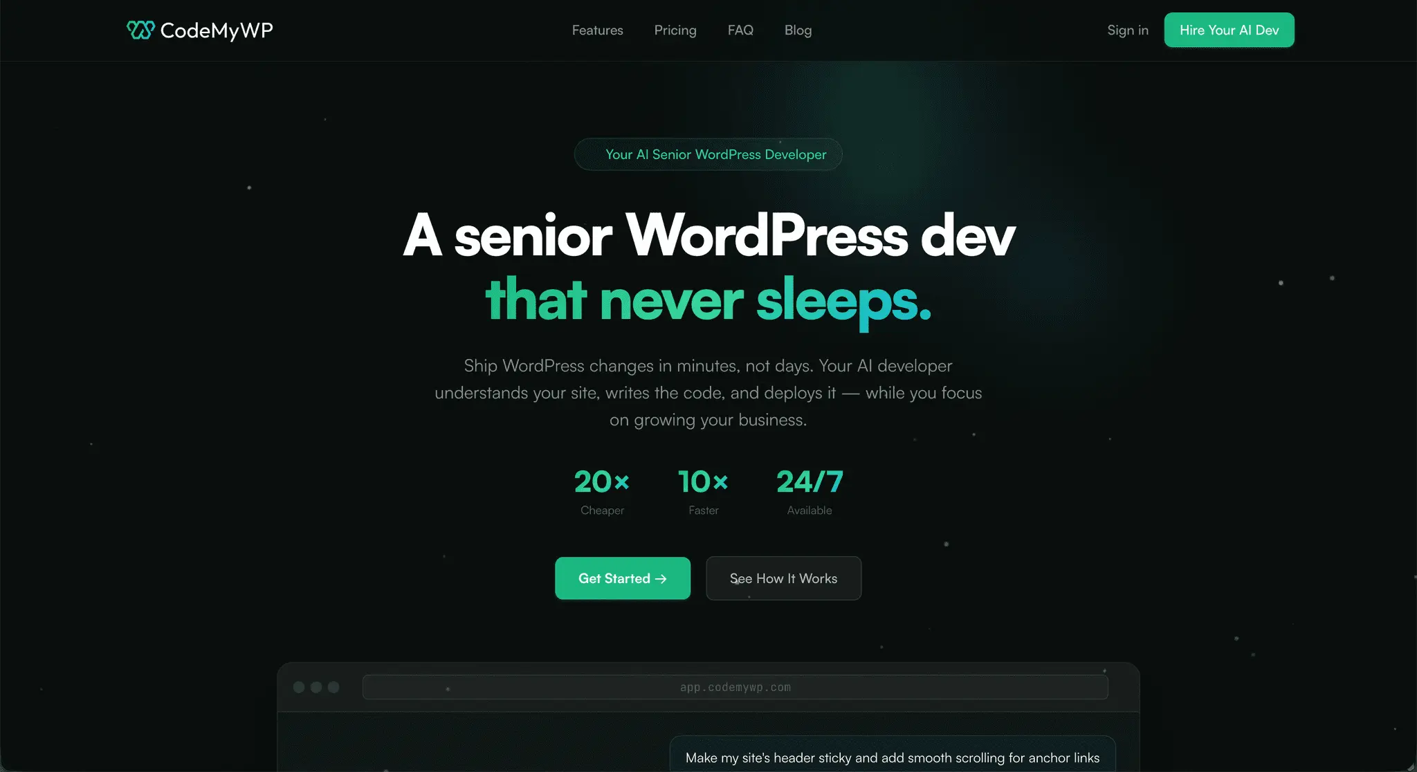 Screenshot 6 of CodeMyWP