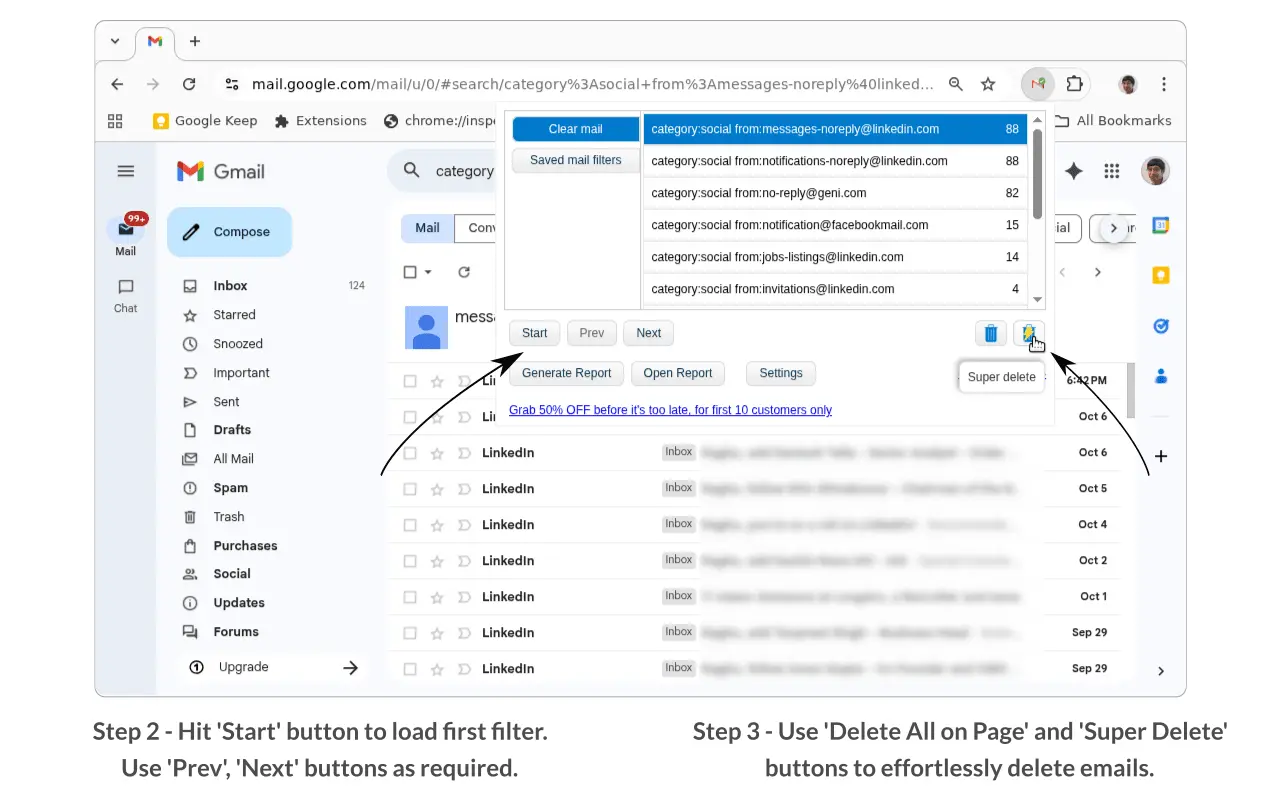 Screenshot 2 of Clear Mail for Gmail