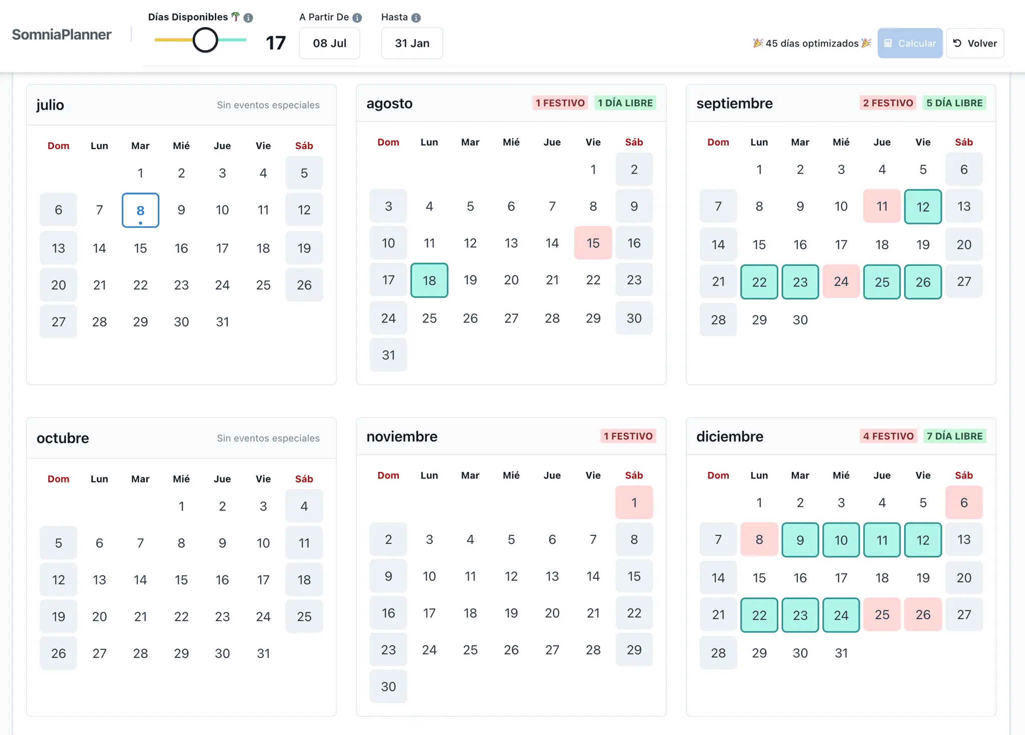 Screenshot 2 of SomniaPlanner