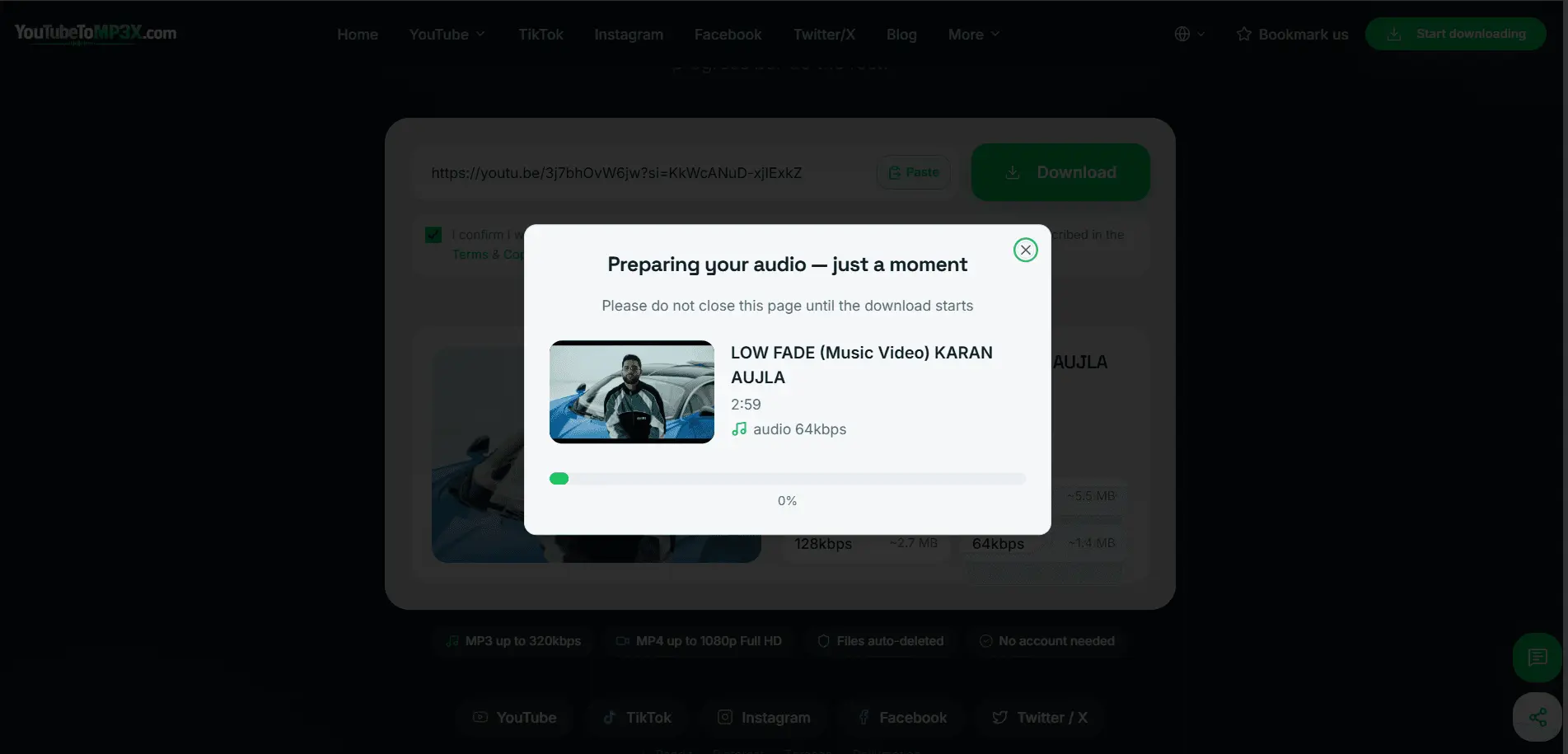 Screenshot 4 of YouTubeToMP3X
