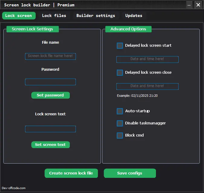 Screenshot 3 of Window screen lock builder