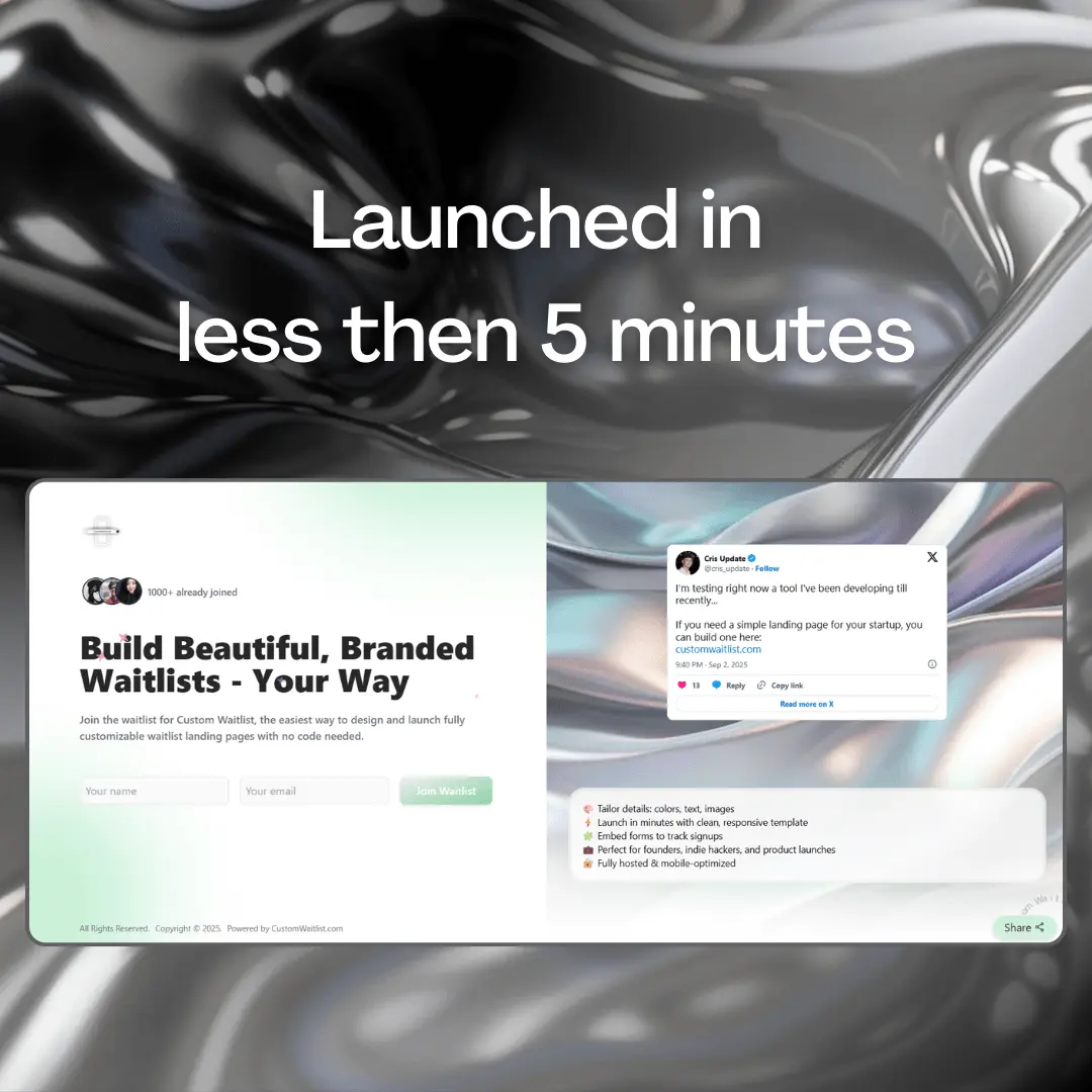 Screenshot 5 of Custom Waitlist - Webpage Customizer