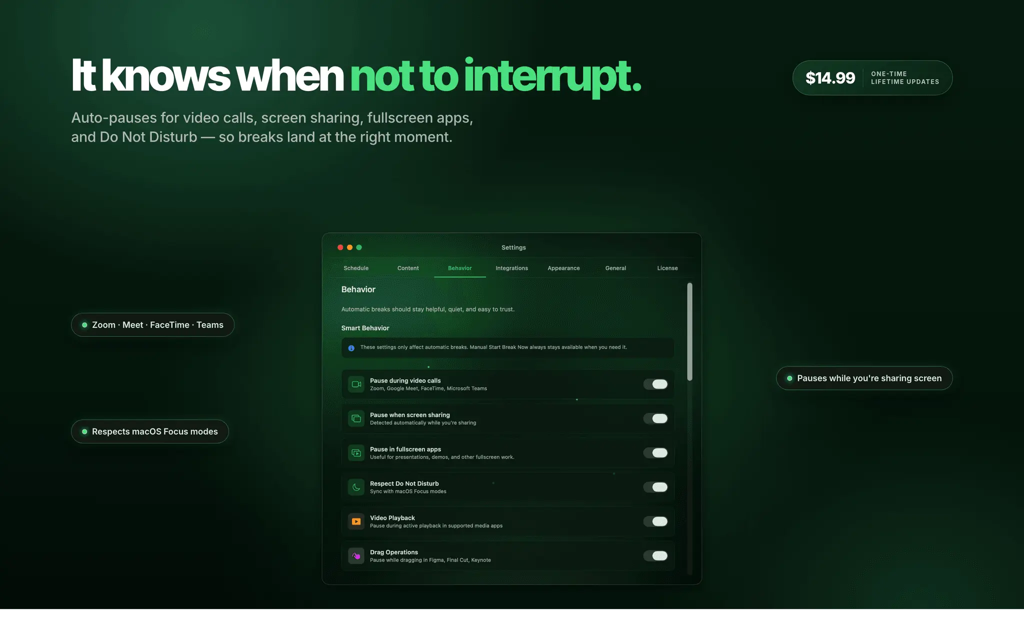 Screenshot 1 of SmartPause