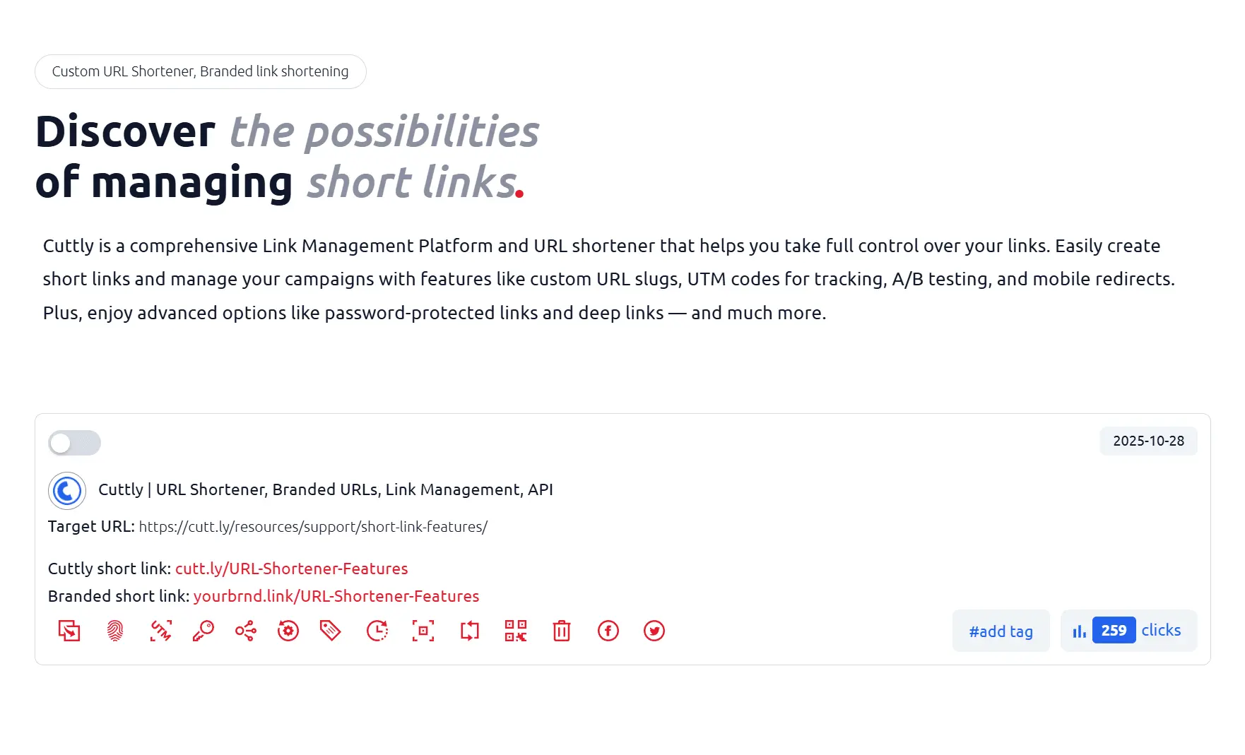 Screenshot 2 of Cuttly - URL Shortener