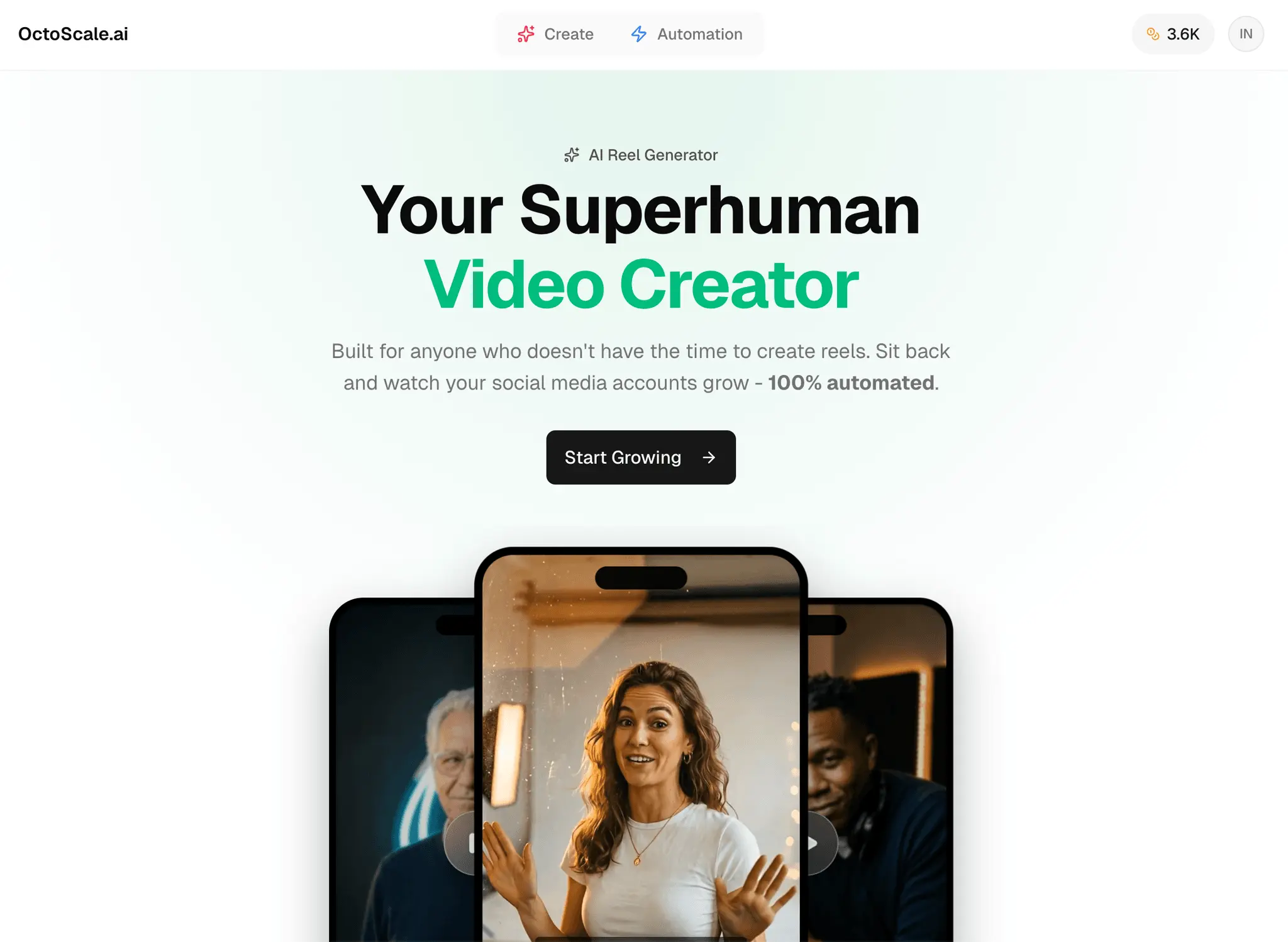 Screenshot 2 of OctoScale AI Reel Generator