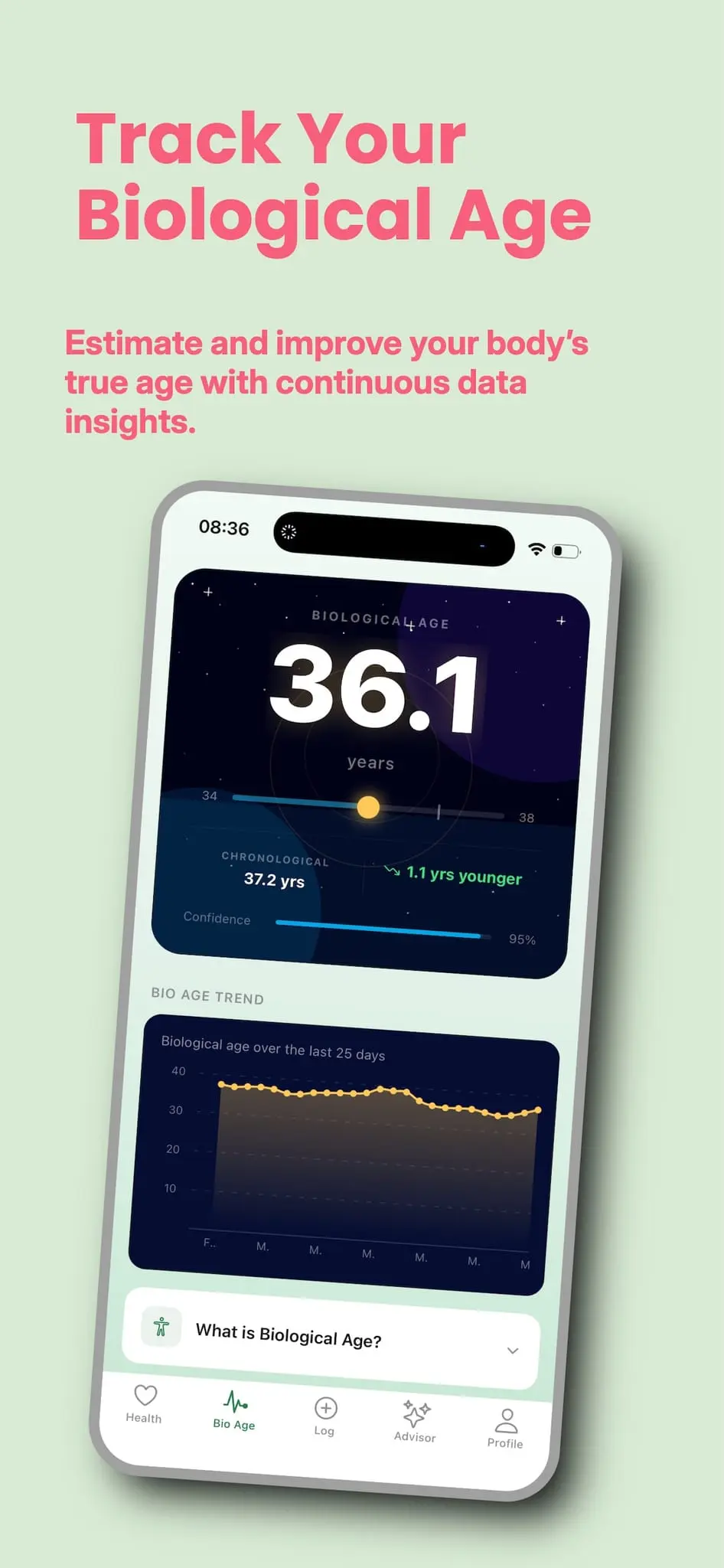 Screenshot 1 of Metrya — BioKey Health AI