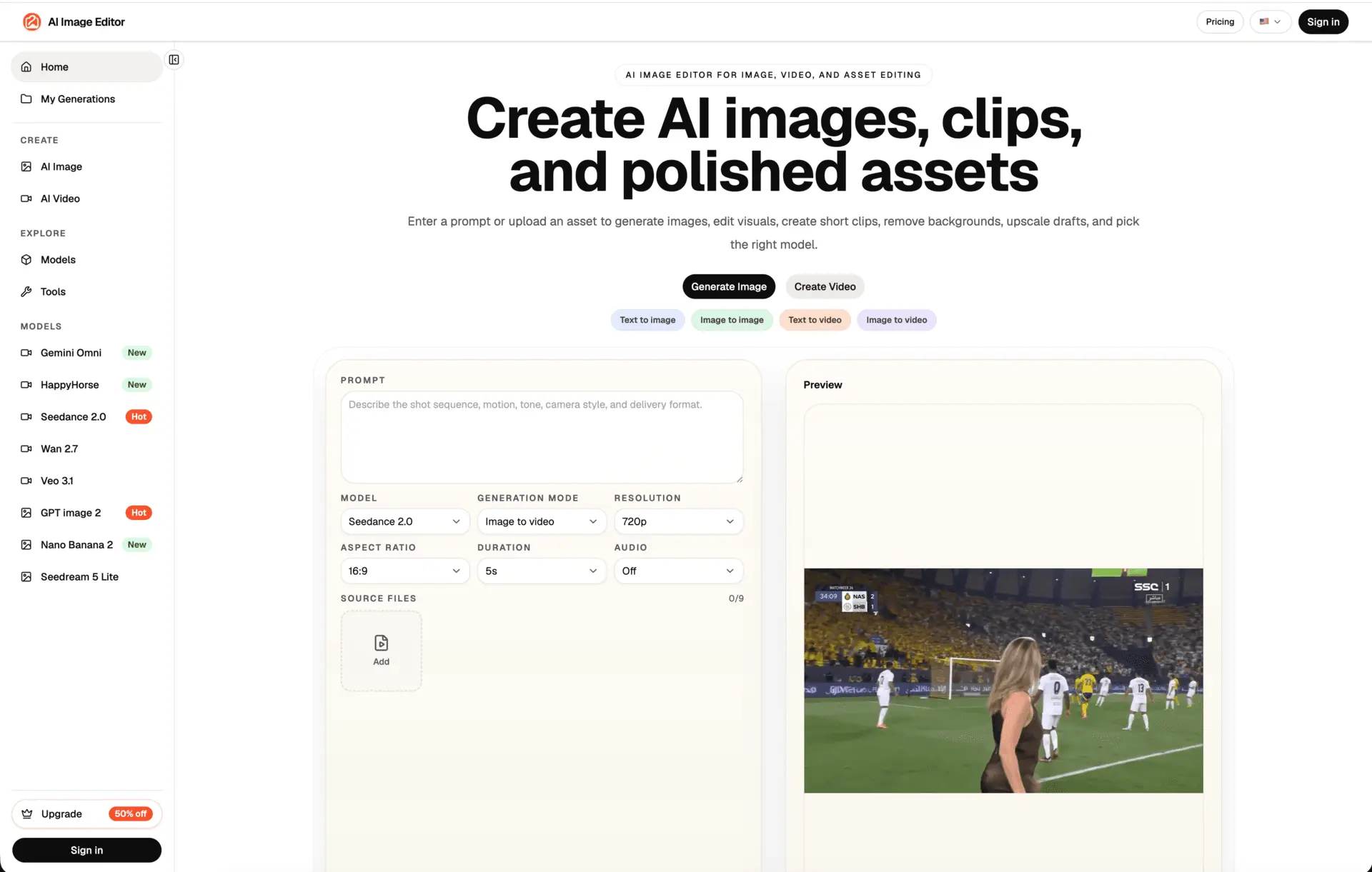 Screenshot 1 of AI Image Editor