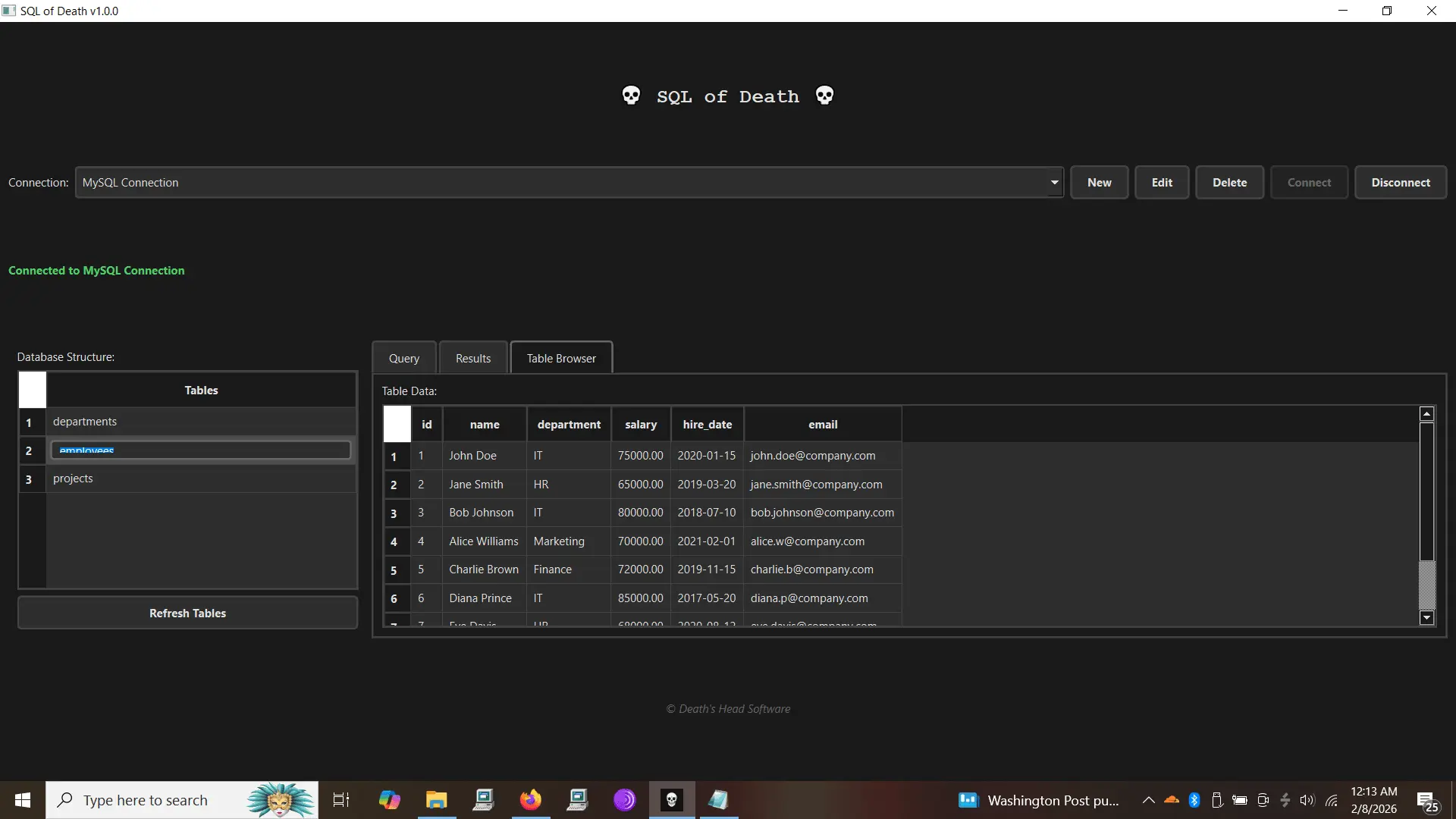 Screenshot 1 of SQL of Death
