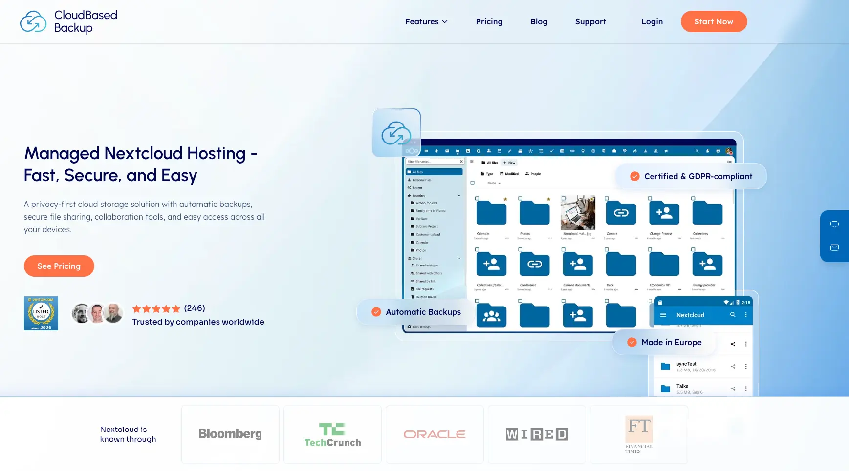 Screenshot 1 of CloudBased Backup