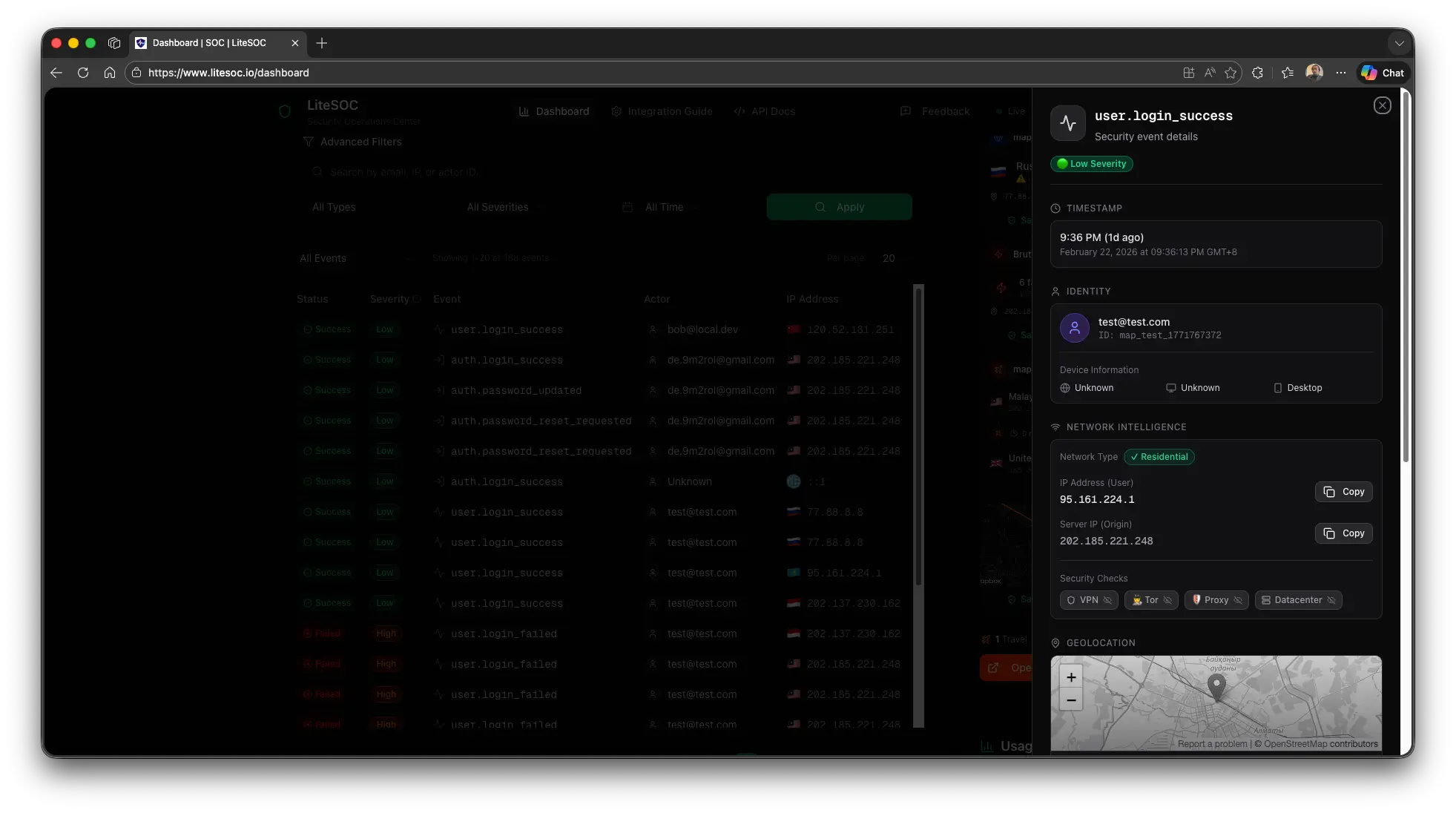 Screenshot 2 of LiteSOC