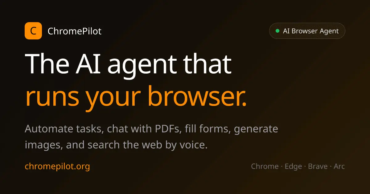 Screenshot 1 of ChromePilot
