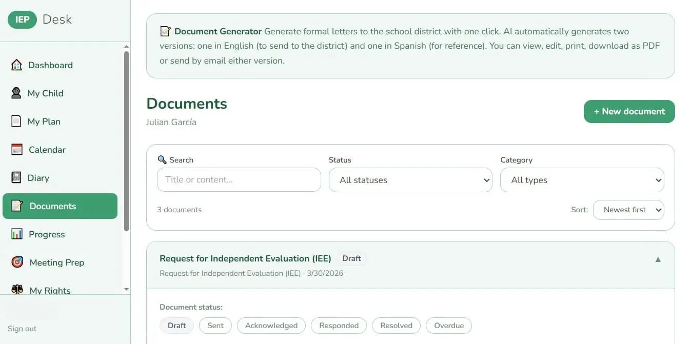 Screenshot 2 of IEP Desk