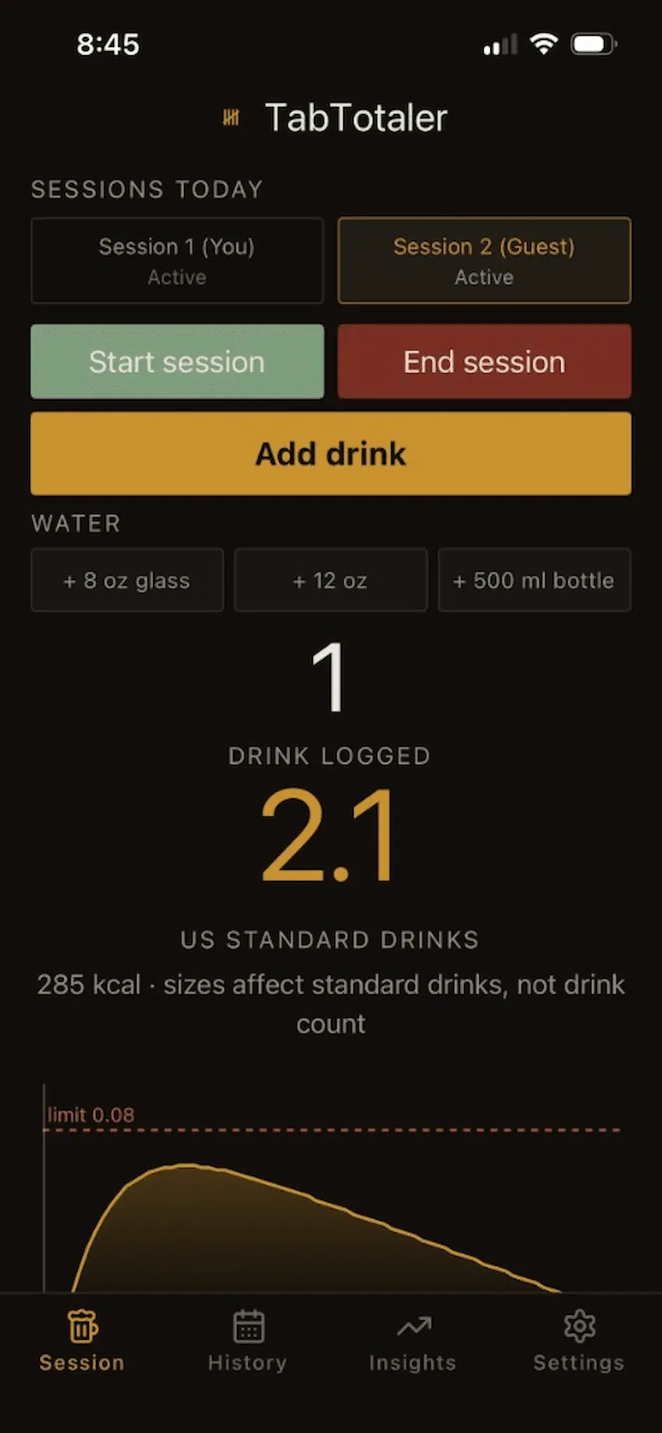 Screenshot 1 of TabTotaler