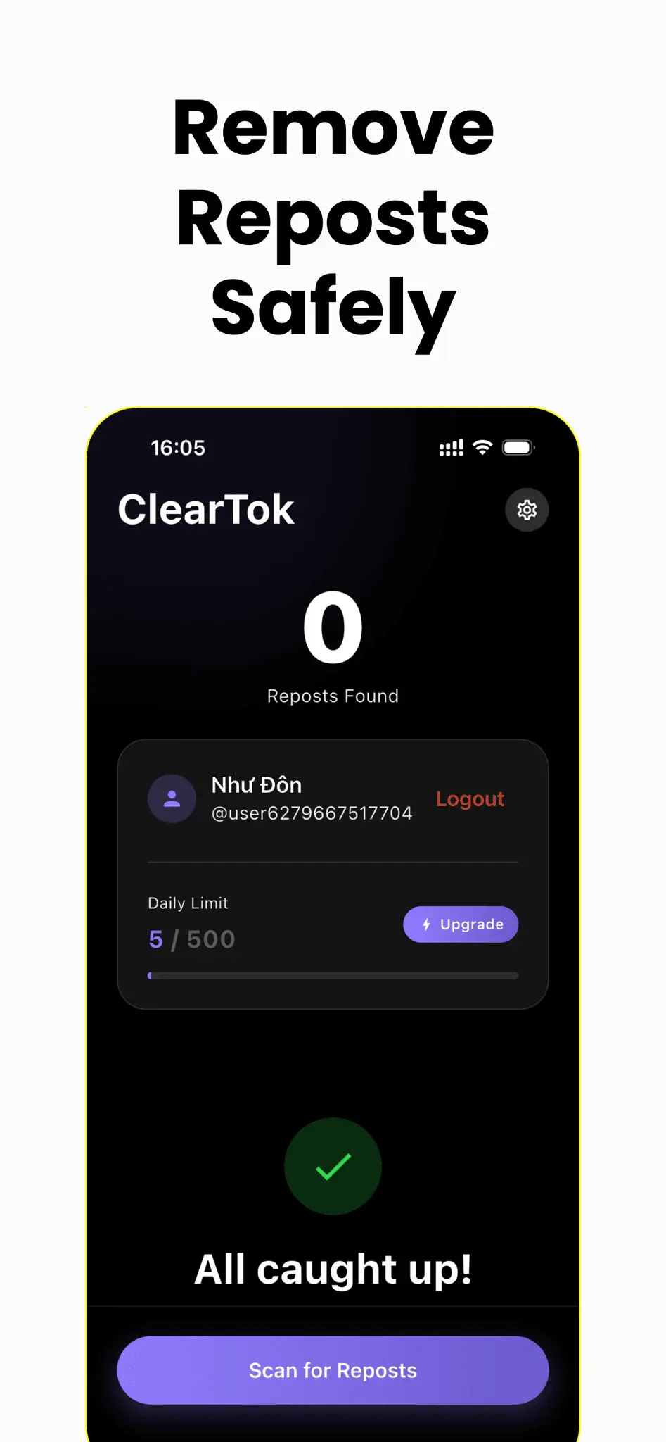 Screenshot 3 of ClearTok