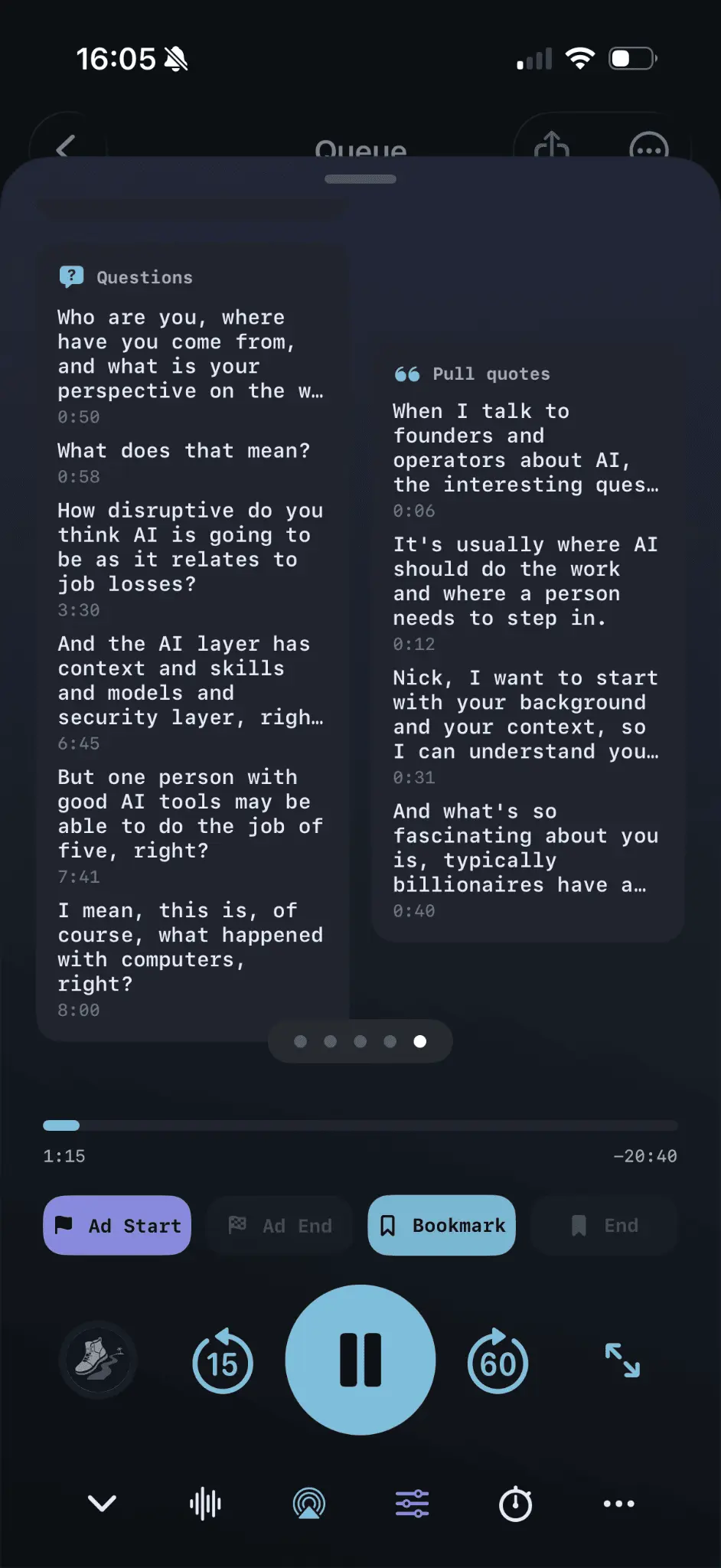 Screenshot 4 of Castawai Podcast Player
