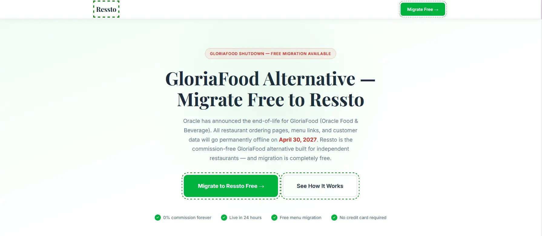 Screenshot 1 of GloriaFood Alternative