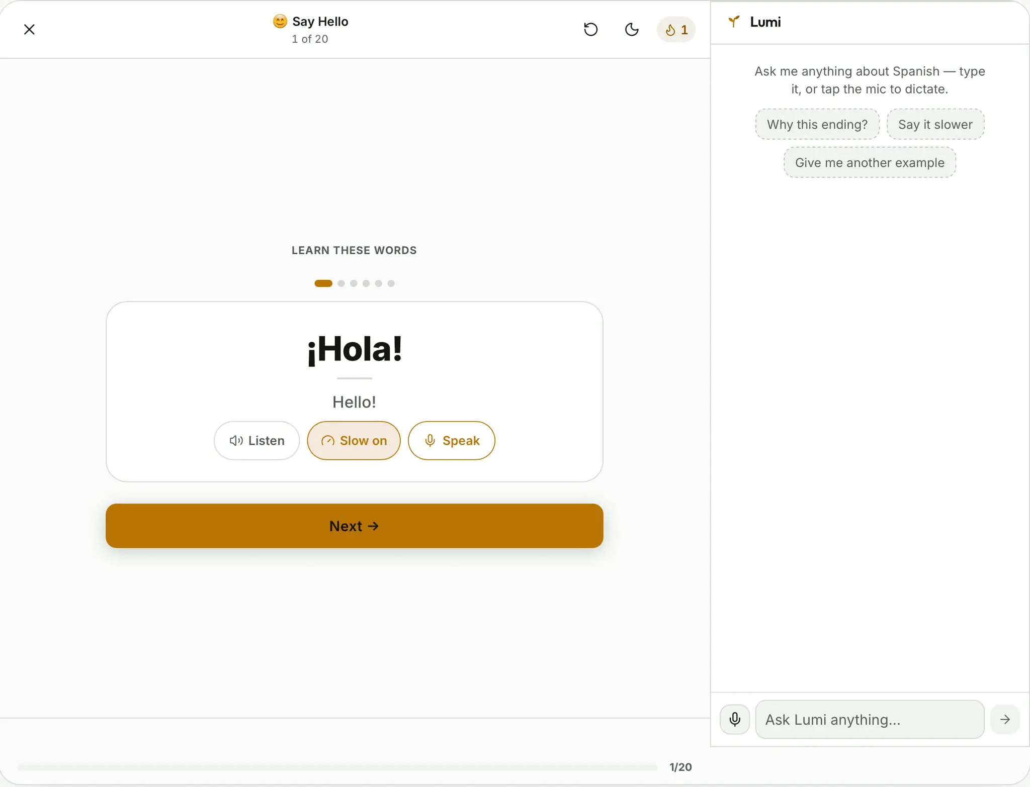 Screenshot 5 of Lumi Language