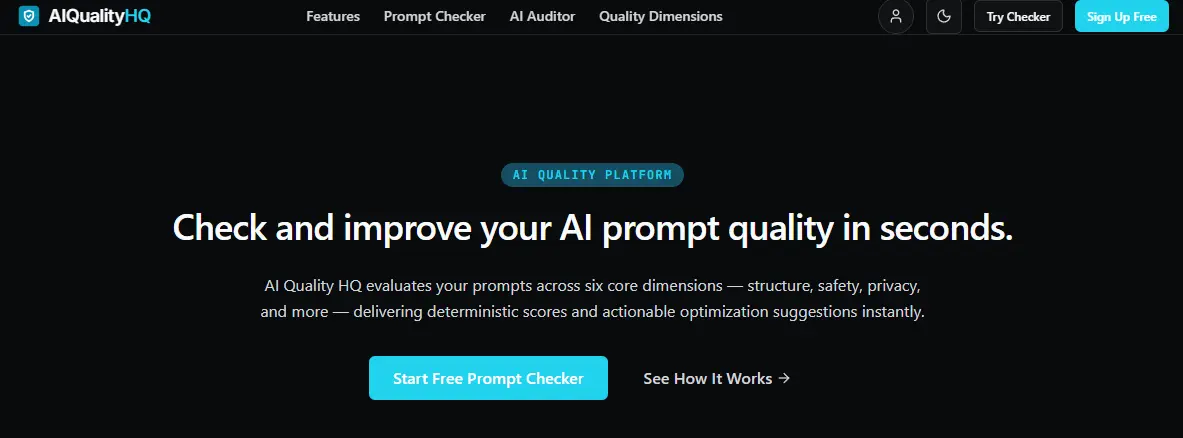 Screenshot 1 of AIQualityHQ