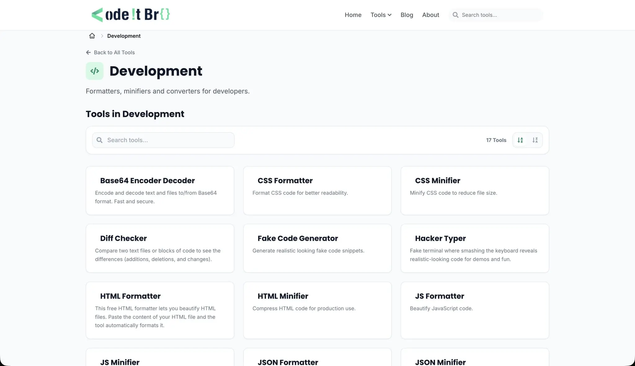 Screenshot 1 of CodeItBro - Free Online Developer Tools