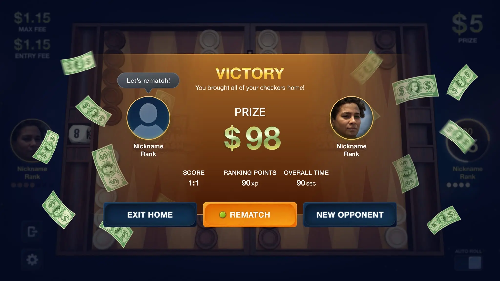 Screenshot 5 of Backgammon Cash