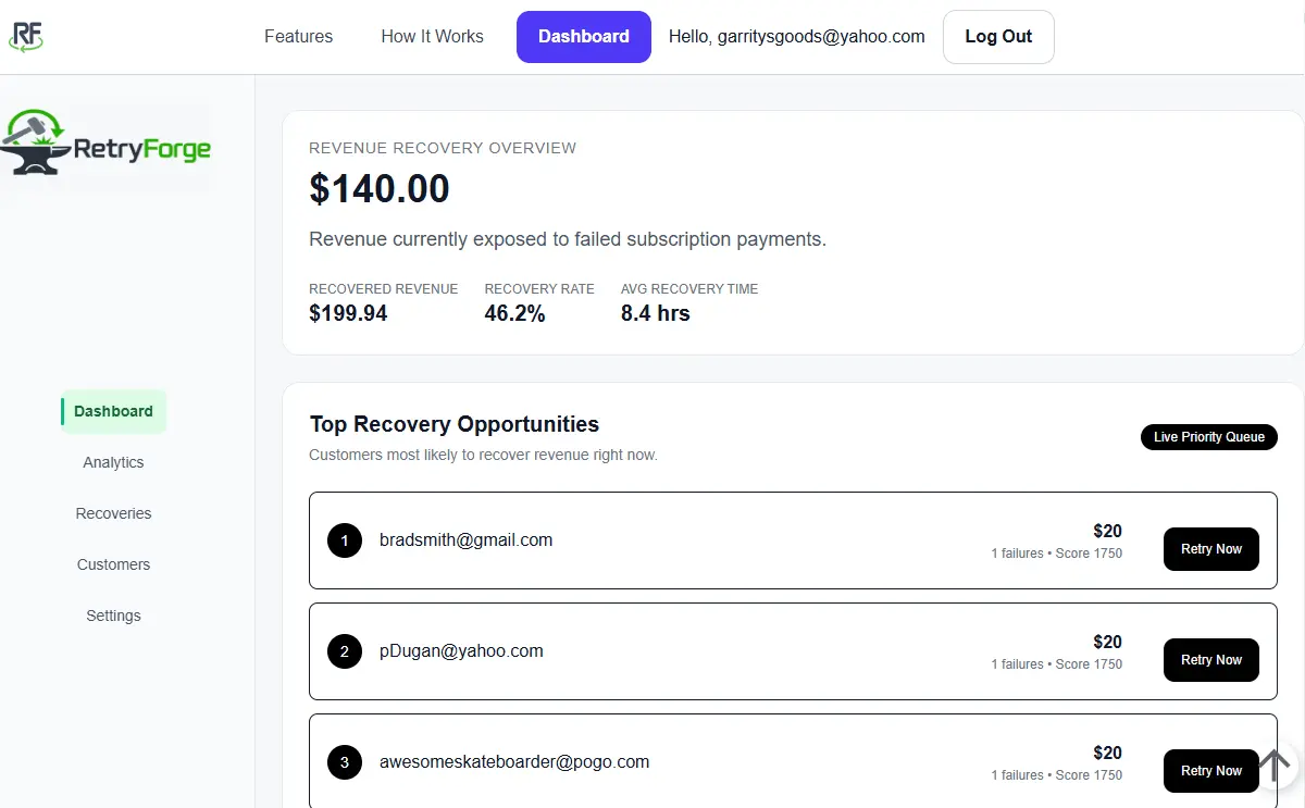 Screenshot 3 of RetryForge