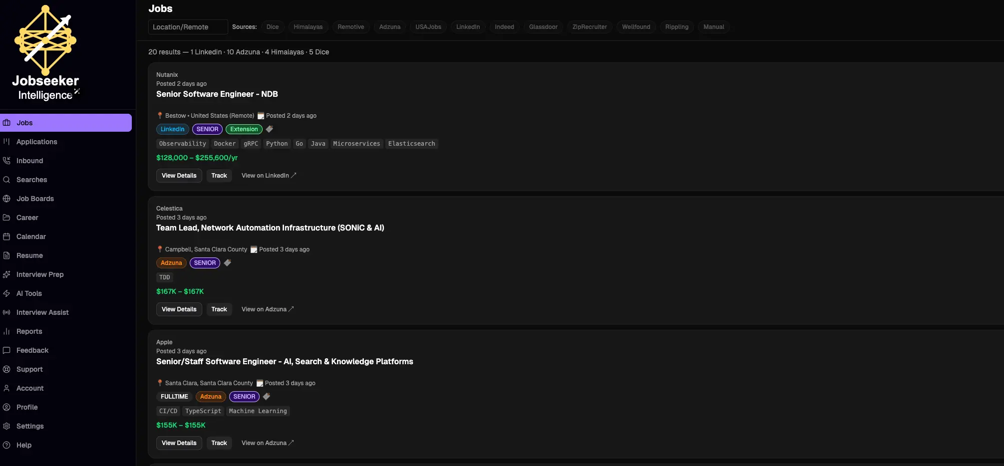 Screenshot 4 of Jobseeker Intelligence