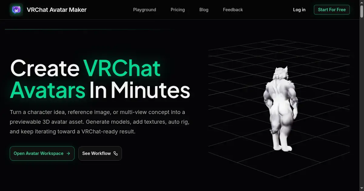 Screenshot 1 of VRChat Avatar Maker