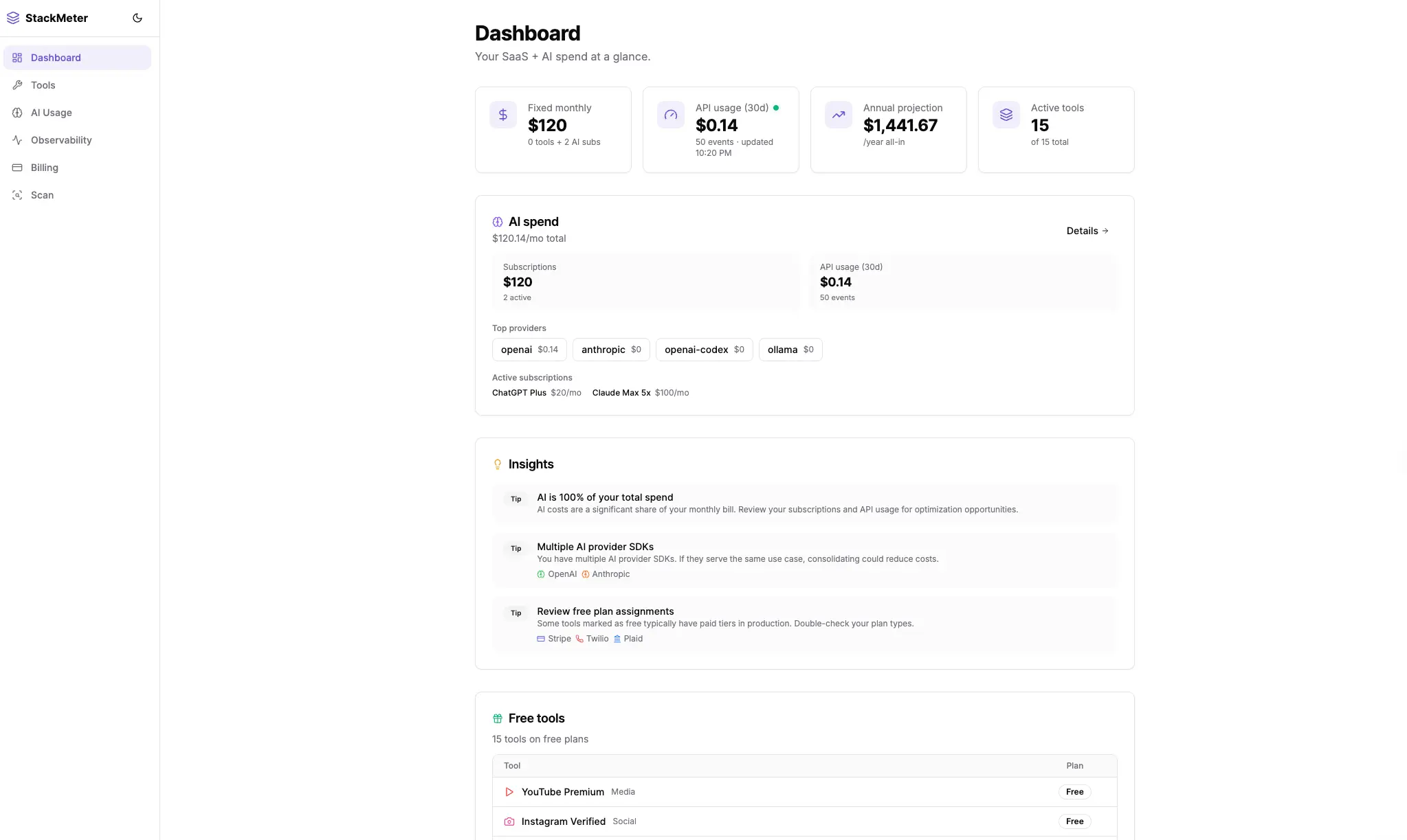 Screenshot 2 of StackMeter