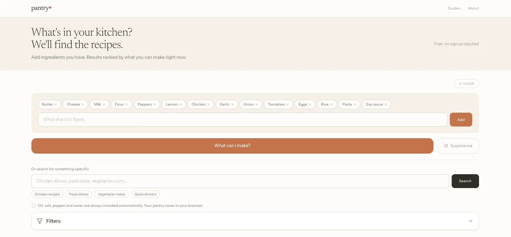 Screenshot 3 of Pantry Recipe Finder