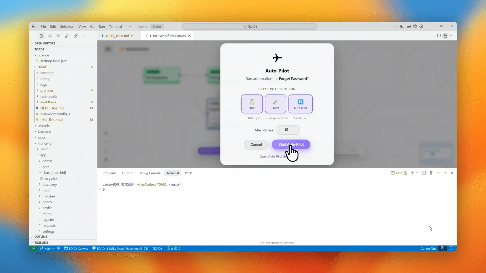 Screenshot 2 of TDAD - Test-Driven AI Development