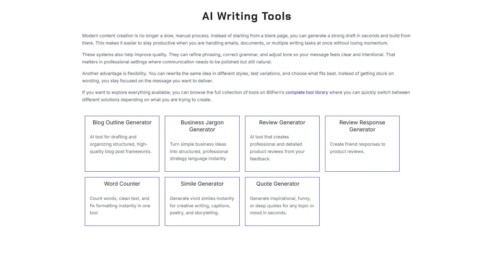 Screenshot 2 of BitFern - Free Online Tools