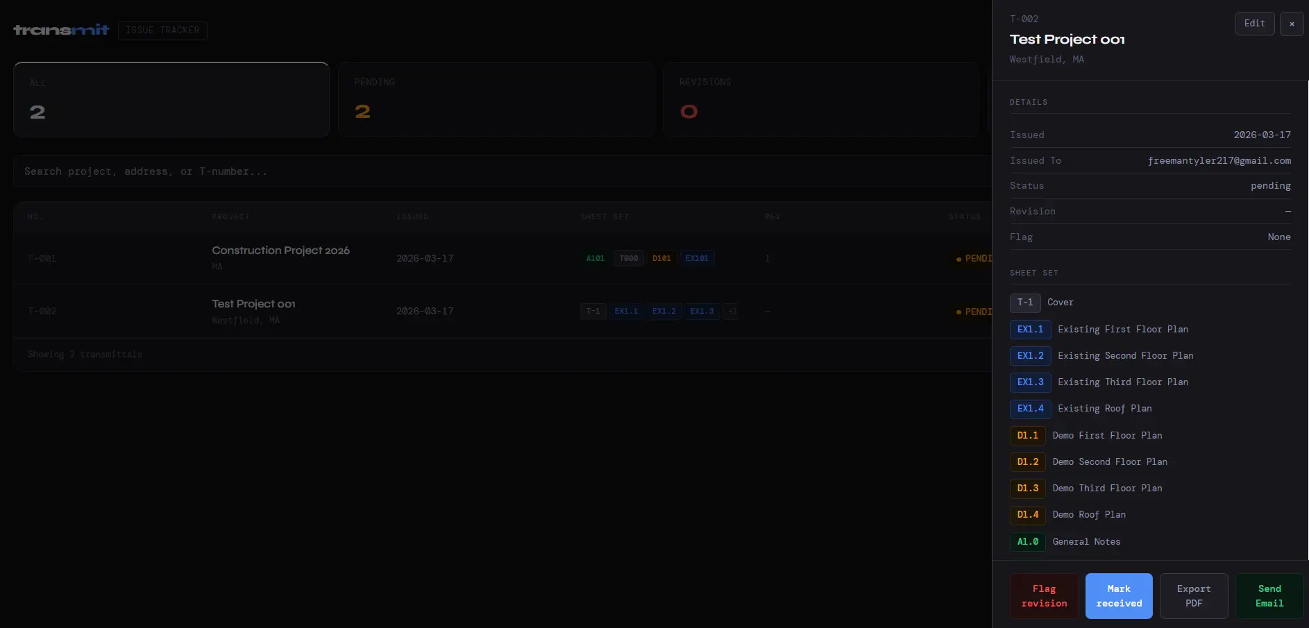 Screenshot 1 of transmit