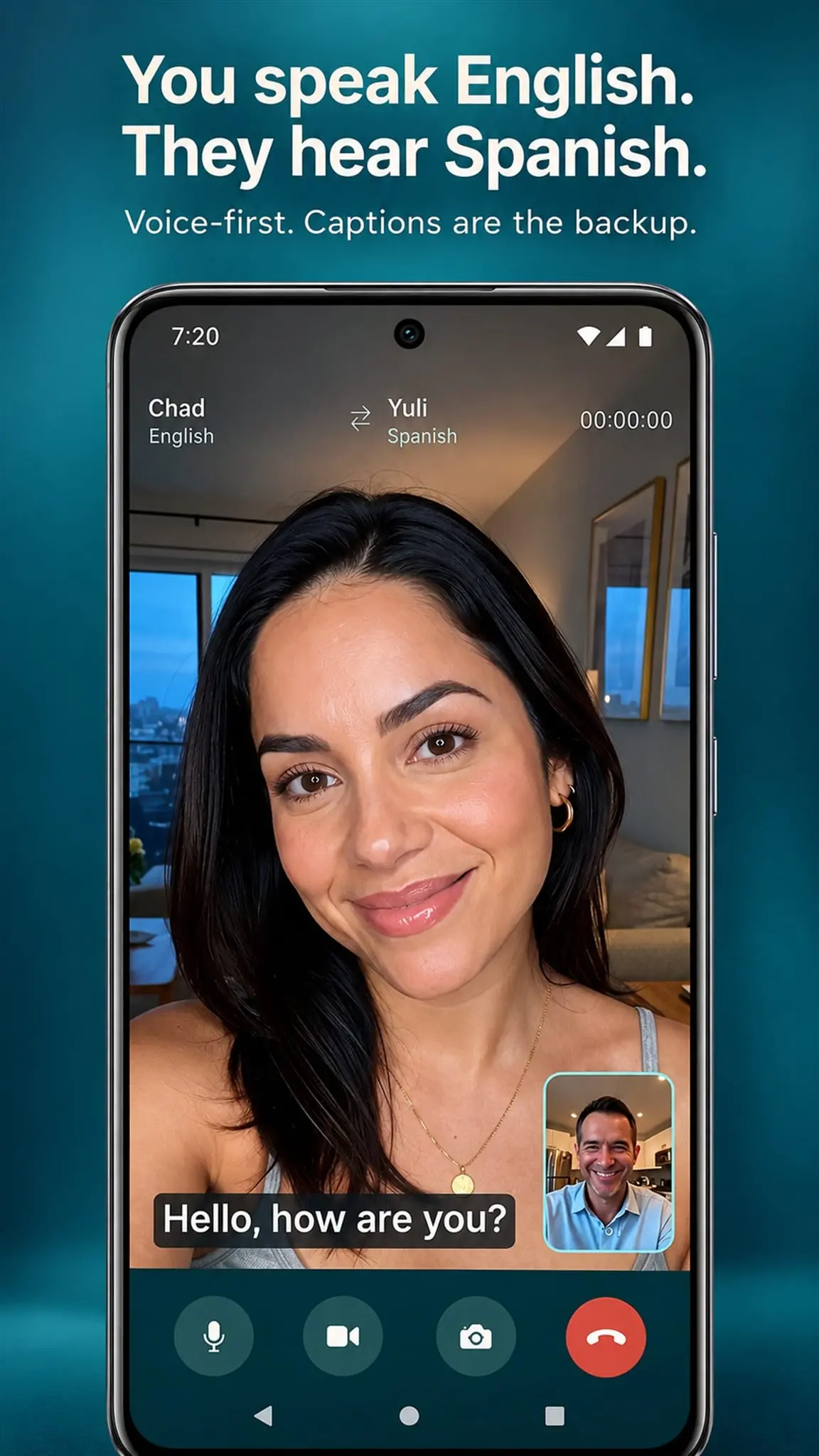 Screenshot 1 of VivaLingua: Video Call Translator